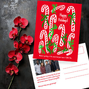 Cartes Pour Fêtes Annuelles Canneberges d'entreprise PHOTO PERSONNALISÉE Noël