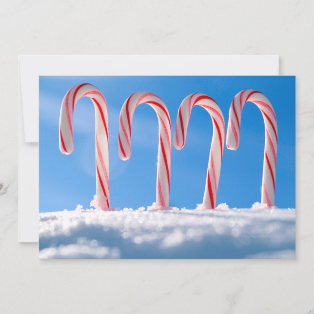 Cartes Pour Fêtes Annuelles Canneberges en sucre d'orge (Devant)