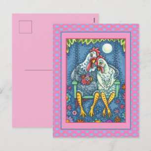CARTES POUR FÊTES ANNUELLES CANOODLES DE POINTE ROOTTES, PÂTISSERIES DE POULET