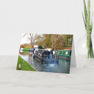 Cartes Pour Fêtes Annuelles Canotage sur le canal de Newbury