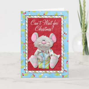 Cartes Pour Fêtes Annuelles Cant Wait for Christmas