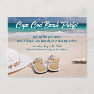 Cartes Pour Fêtes Annuelles Cape Cod Beach Party !