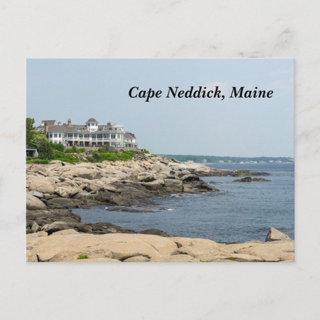 Cartes Pour Fêtes Annuelles Cape Neddick dans le Maine (Devant)