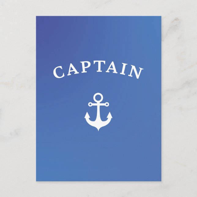 Cartes Pour Fêtes Annuelles Capitaine (Devant)