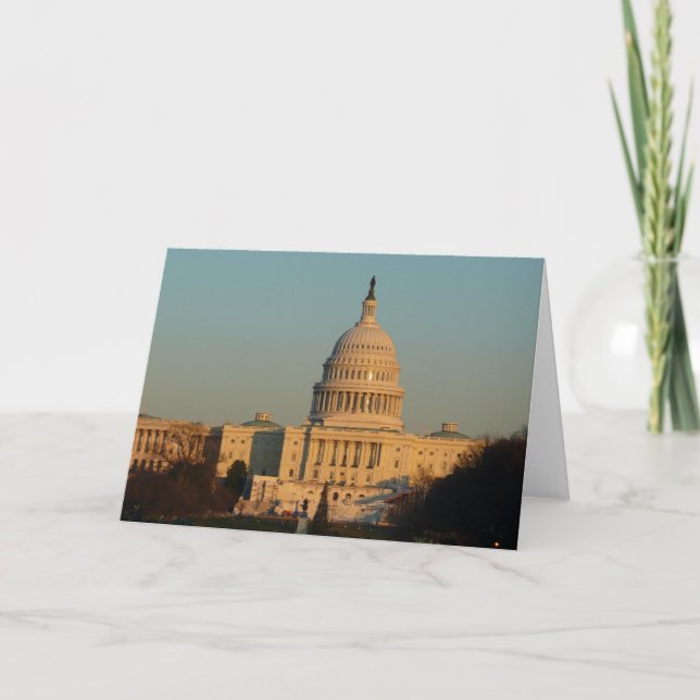 Cartes Pour Fêtes Annuelles Capitol à Noël Washington DC Holiday (Devant)