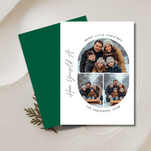 Cartes Pour Fêtes Annuelles Capsule Joyeux Petits enfants de Noël Famille