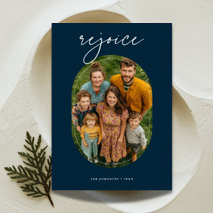 Cartes Pour Fêtes Annuelles Capsule   Rejoice religieuse Famille de Noël