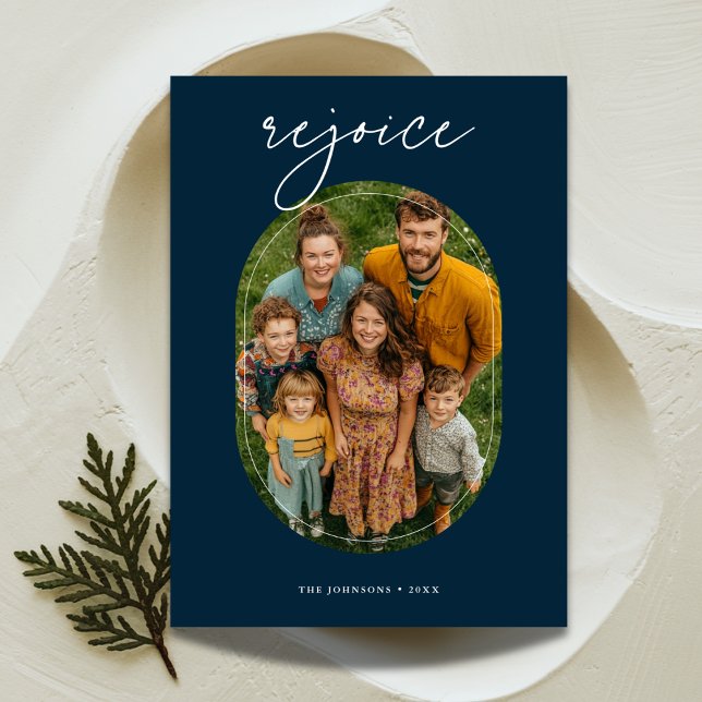 Cartes Pour Fêtes Annuelles Capsule | Rejoice religieuse Famille de Noël (Créateur téléchargé)