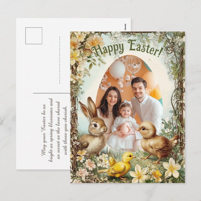 Cartes Pour Fêtes Annuelles Capture d'écran de Pâques 🐇 personnalisable (Devant / Derrière)