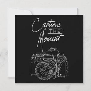 Cartes Pour Fêtes Annuelles Capture Moment Camera Photographe