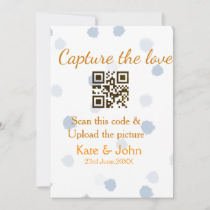 Cartes Pour Fêtes Annuelles Capturer l'amour ajouter QR numérisation télécharg