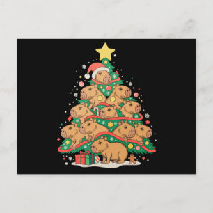 Cartes Pour Fêtes Annuelles Capy Noël Capybara Arbre de Noël Saison des Fêtes