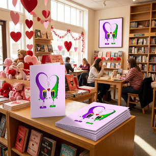 Cartes Pour Fêtes Annuelles Caractère de dessin animé de la Saint-Valentin