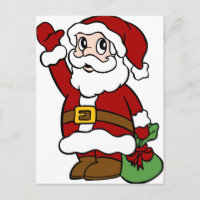 Caractère de dessin animé du Père Noël