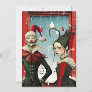Cartes Pour Fêtes Annuelles Caractères de Noël