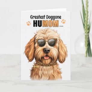 Cartes Pour Fêtes Annuelles Caramel Labradoodle Best HuMOM Jour des Mères