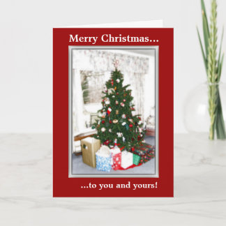 Cartes Pour Fêtes Annuelles Card - Christmas : Christmas tree with toxits
