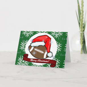 Cartes Pour Fêtes Annuelles Card - Decorative Santa Football