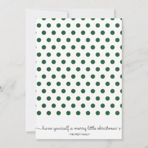 Cartes Pour Fêtes Annuelles Card Holiday Card Dot Green Pattern