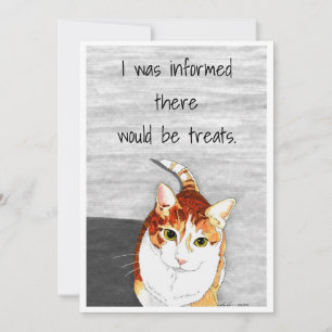 Cartes Pour Fêtes Annuelles Card: Treats for Hobbes
