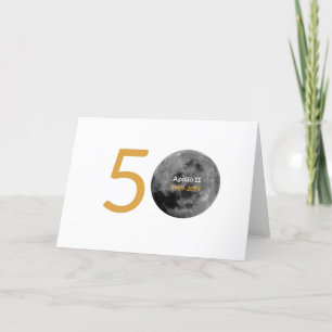 Cartes Pour Fêtes Annuelles Cardez pour le cinquantième anniversaire d'Apollo