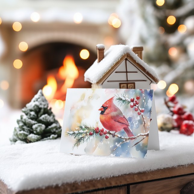 Cartes Pour Fêtes Annuelles Cardinal de Noël (Créateur téléchargé)