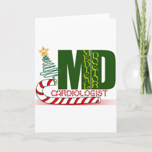 CARTES POUR FÊTES ANNUELLES CARDIOLOGUE DE NOËL