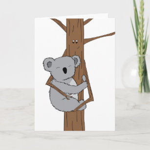 Cartes Pour Fêtes Annuelles Caresse de koala