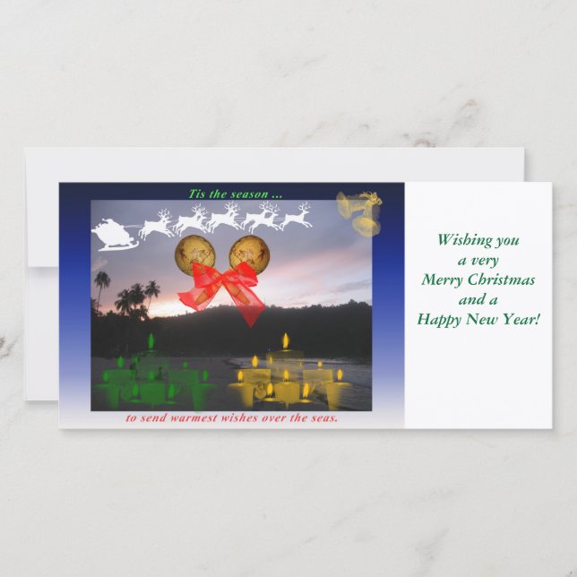 Cartes Pour Fêtes Annuelles Caribbean Christmas Card (Devant)