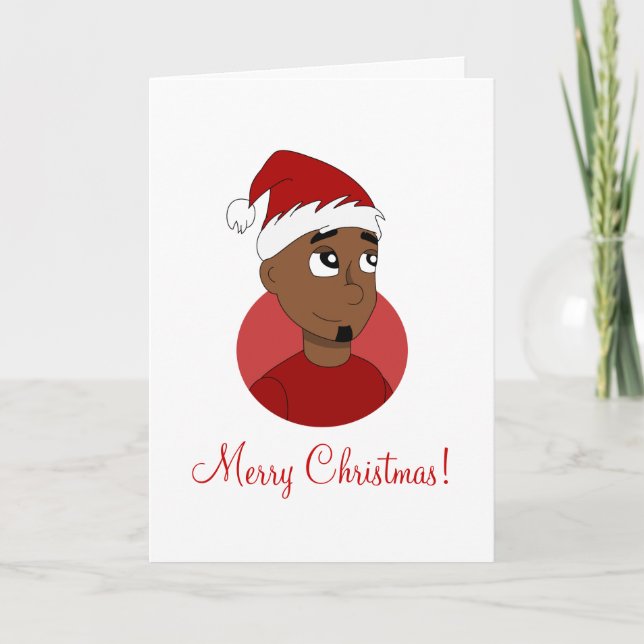 Cartes Pour Fêtes Annuelles Caricature de Noël (Devant)