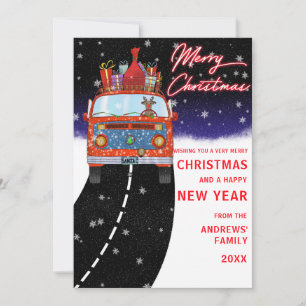 Cartes Pour Fêtes Annuelles Caricature de Noël pour les jeunes rennes