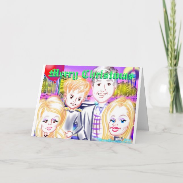 Cartes Pour Fêtes Annuelles Caricatures Christmas Card 12a (Devant)
