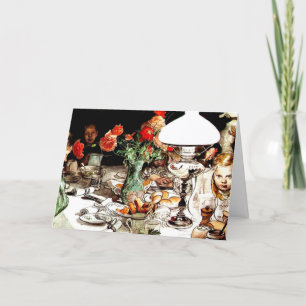 Cartes Pour Fêtes Annuelles Carl Larsson - Autour de la Lampe