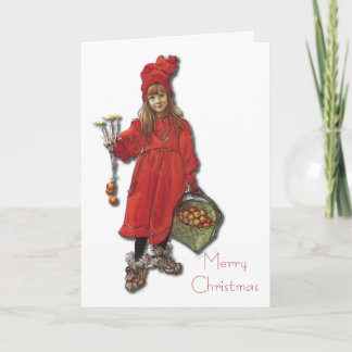 Cartes Pour Fêtes Annuelles Carl Larsson Brita comme Iduna dit le Joyeux Noël