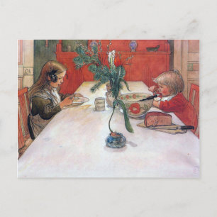 Cartes Pour Fêtes Annuelles Carl Larsson Repas de Noël