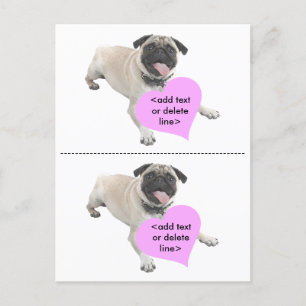 Cartes Pour Fêtes Annuelles Carlin sur mesure Saint Valentin