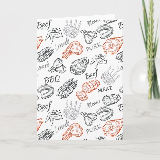 Cartes Pour Fêtes Annuelles Carnivore's Greeting Card (Devant)