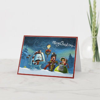 Cartes Pour Fêtes Annuelles carolers