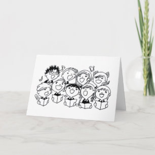 CARTES POUR FÊTES ANNUELLES CAROLEUR DE L'AUTRE CÔTÉ DES MILES À **NOËL**