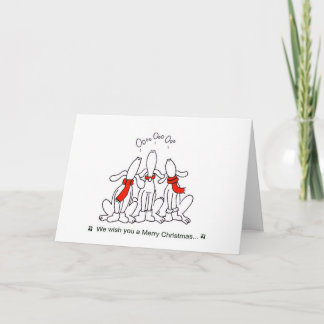 Cartes Pour Fêtes Annuelles caroling-chien-Noël-carte