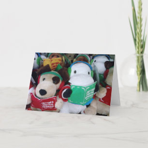 CARTES POUR FÊTES ANNUELLES ***CAROLING DOGS**** SING MERRY CHRISTMAS
