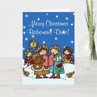 Cartes Pour Fêtes Annuelles Carollers de Noël ukrainiens