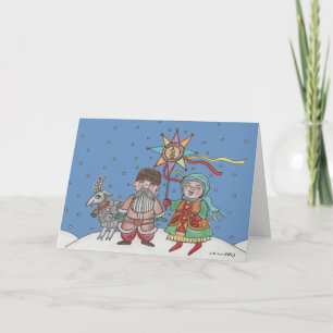 Cartes Pour Fêtes Annuelles Carollers de Noël ukrainiens
