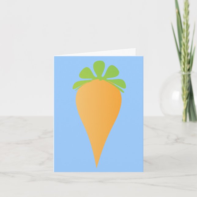 Cartes Pour Fêtes Annuelles Carotte (Devant)