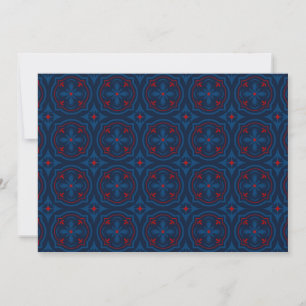 Cartes Pour Fêtes Annuelles Carreaux floraux décoratifs motif