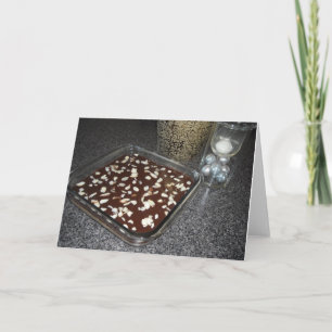 Cartes Pour Fêtes Annuelles Carrés de Chocolat Avec Recette