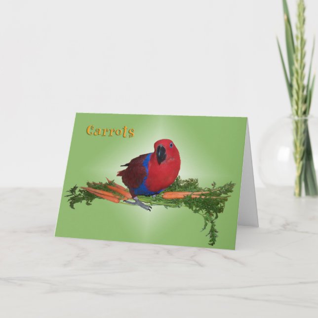 Cartes Pour Fêtes Annuelles Carrots (Devant)