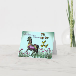 Cartes Pour Fêtes Annuelles Carrousel Horse Note Card