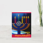 Cartes Pour Fêtes Annuelles Carte-couleurs Hanoukka Menorah<br><div class="desc">Cette belle carte est parfaite pour célébrer Hanoukka.</div>
