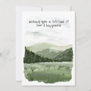 Cartes Pour Fêtes Annuelles "Carte de voeux de vie d'amour et de bonheur